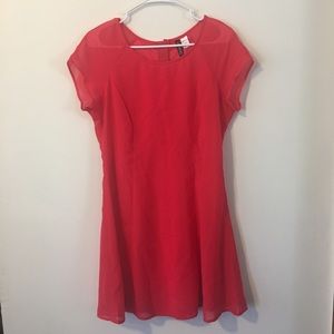 Coral Red Fit’n’Flare Dress